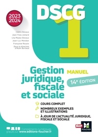 Jean-Yves Jomard et Jean-Luc Mondon - DSCG 1 - Gestion juridique, fiscale et sociale - Manuel et applications - Millésime 2023-2024.