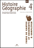 Martin Ivernel - Histoire Géographie 4ème. - Fonds de cartes et documents à compléter.