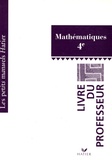 Marie-Christine Lévi et Michel Goutodier - Mathématiques 4e - Livre du professeur.