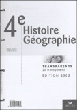 Martin Ivernel et  Collectif - Histoire Géographie 4e - Transparents + Livret, Edition 2002.