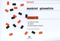  ERMEL - Matériel géométrie Cycle 3 - Des patrons de solides, Des gabarits, Des outils (réquerre et téquerre), Pour une classe de 28 élèves.