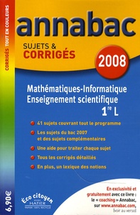 Richard Bréhéret et Hélène Hervé - Mathématiques-Informatique Enseignement scientifique 1e L - Sujets et corrigés.
