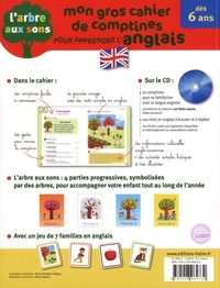 Mon gros cahier de comptines pour apprendre l'anglais  avec 1 Cédérom