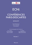 Claire Le Jeunne et Yannick Binois - ECNi Conférences Paris-Descartes 2018-2019 - Volume 1.