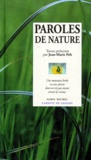 Jean-Marie Pelt - Paroles de nature.