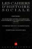 Pierre Rigoulot et Françoise Thom - Les cahiers d'histoire sociale N° 26, Automne-Hiver : .