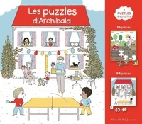 Astrid Desbordes et Pauline Martin - Les puzzles d'Archibald - 2 puzzles évolutifs. 36 pièces, 64 pièces.