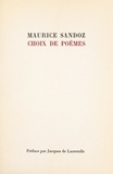 Maurice Sandoz et Jacques de Lacretelle - Choix de poèmes - Poèmes, épigrammes, le Beau voyage, sonnets.