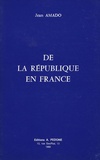 Jean Amado - De la République en France.