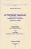 Olivier de Frouville - Les Procedures Thematiques. Une Contribution Efficace Des Nations Unies A La Protection Des Droits De L'Homme.