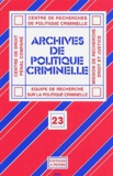  Pedone - Archives de politique criminelle N° 23 : .
