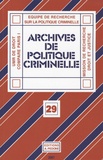 Pascal Beauvais - Archives de politique criminelle N° 29 : .