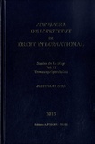 Marcelo Kohen et Iris Van der Heijden - Annuaire de l'Institut de droit international Volume N° 79/2019 : Session de La Haye.