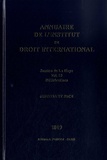 Marcelo Kohen et Iris Van der Heijden - Annuaire de l'Institut de droit international Volume N° 80/2018-2019 : Session de La Haye - Délibérations.