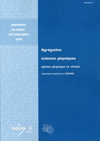 Jean-Pierre Dedonder - Agrégation Sciences physiques, Option physique et chimie - Concours interne et CAERPA.