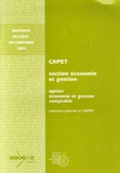  Ministère Education Nationale - CAPET Section Economie et Gestion Option Economie et Gestion comptable - Concours externe et CAFEP.