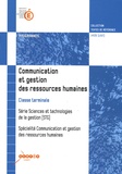  CNDP - Communication et gestion des ressources humaines Tle STG.