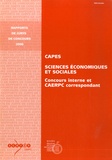 Bernard Simler - CAPES interne et CAERPC, Sciences Economiques et Sociales, 2006 - concours interne et CAERPC correspondant.