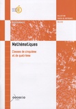  CNDP - Mathématiques - Programmes classes de cinquième et de quatrième.