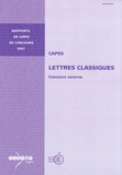 Pascal Charvet - CAPES Lettres classiques - Concours externe.
