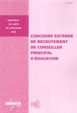 Jean-Pierre Obin - Concours externe de recrutement de conseiller principal d'éducation.