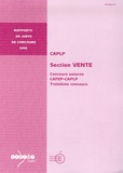 Thierry Lefeuvre - CAPLP section vente - Concours externe, CAFEP-CAPLP, Troisième concours.