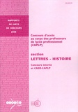 Anne Armand - CAPLP section Lettres-Histoire - Concours interne et CAER-CAPLP.