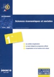  CNDP - Sciences économiques et sociales 1e ES - Programmes.
