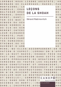 Gérard Rabinovitch - Leçons de la Shoah.