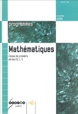 Christine Nottrelet - Mathématiques classe de 1e séries ES, L, S - Programmes.