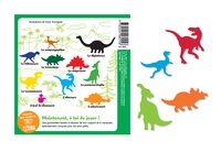 Les dinosaures. 170 gommettes autocollantes