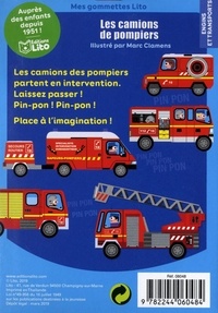 Les camions de pompiers. 80 gommettes autocollantes
