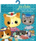  Paku - Je crée des petites familles de chats - 60 grandes gommettes autocollantes.