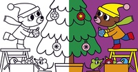100 images de Noël à colorier !