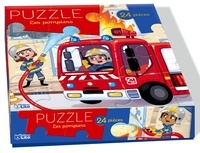 Marine Cazaux - Puzzle Les pompiers - 24 pièces.