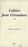Jean Giraudoux - Cahiers Jean Giraudoux N° 19/1990 : Enquêtes et interviews 2.