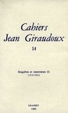 Jean Giraudoux - Cahiers numéro 14.