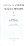 François Mauriac - Nouveaux cahiers François Mauriac n°01.