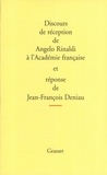 Discours de réception à l'Académie Française.