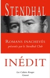  Stendhal - Romans inachevés - Présentés par le Stendhal Club.