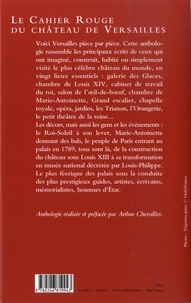 Le Cahier Rouge du château de Versailles