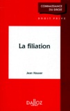 Jean Hauser - La filiation.