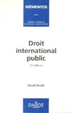 David Ruzié - Droit international public.