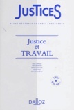 Alain Cottereau et  Collectif - Justices Revue Generale De Droit Processuel Numero 8 Octobre-Decembre 1997 : Justice Et Travail.