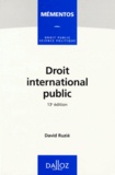 David Ruzié - Droit international public.