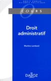 Martine Lombart - Droit administratif.