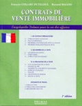 Bernard Magois et François Collart Dutilleul - Contrats De Vente Immobiliere. 1ere Edition 1998.