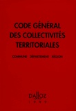 Jean-Claude Douence - Code général des collectivités territoriales 1999.