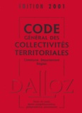 Jean-Claude Douence - Code général des collectivités territoriales 2001.