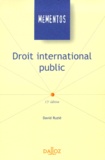 David Ruzié - Droit International Public. 15eme Edition.